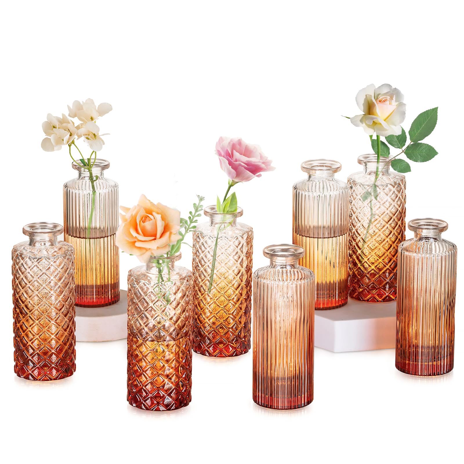 Vaso In Ceramica Nero A Forma Di Bocciolo - Alto 21.7cm, Per Fiori Secchi O Freschi