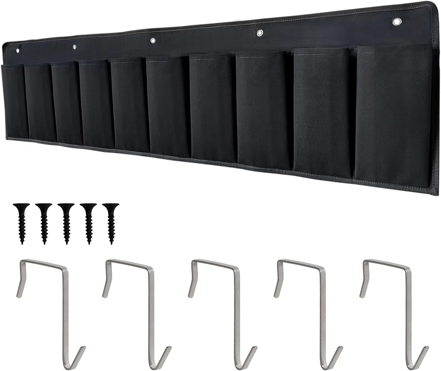 RVZONE RV Shoe Pockets 10 Pockets Heavy Hanging Bedside