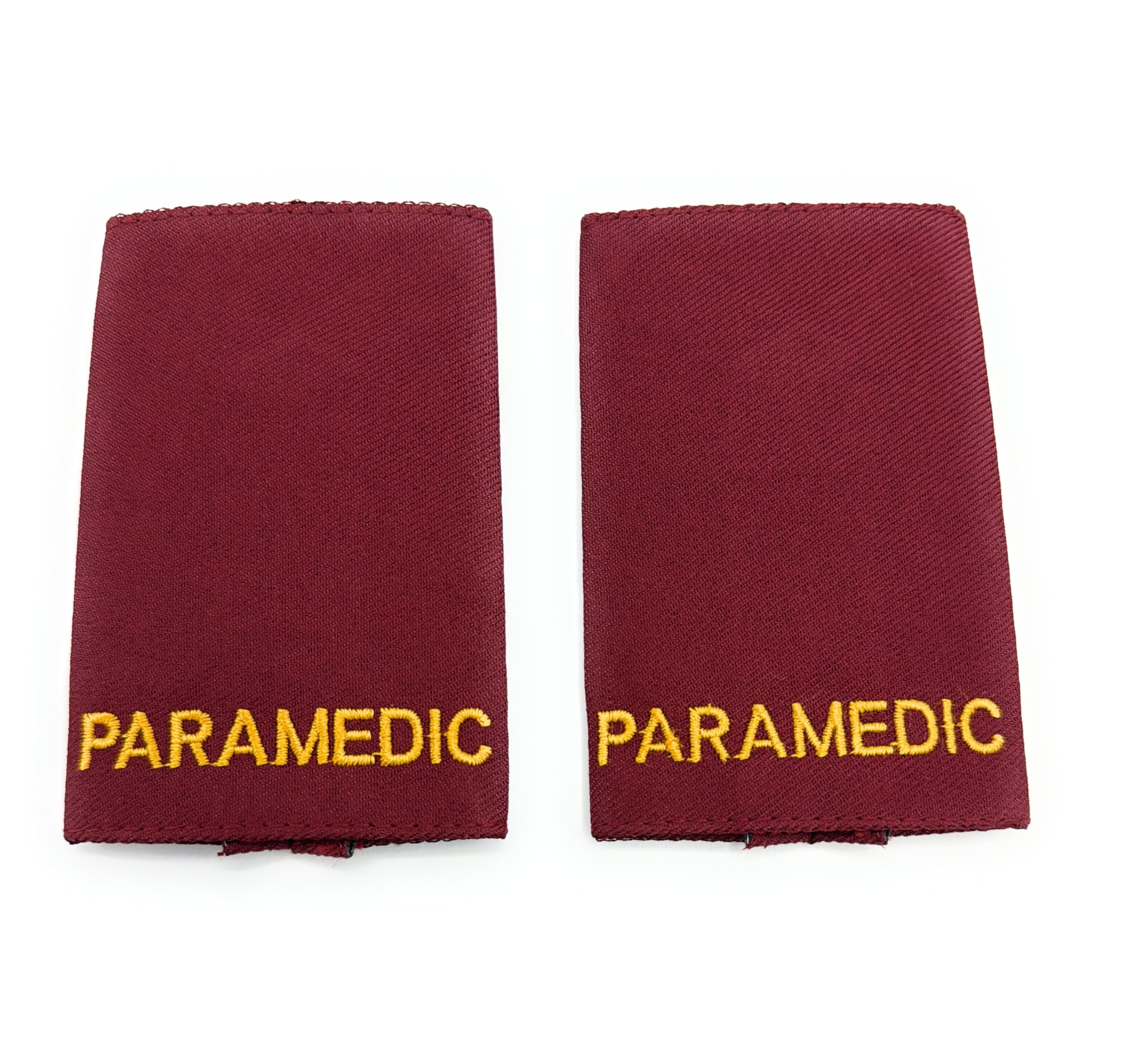Uniform Store London Unisex Red Medical Epaulettes Healthcare Sliders On Paramedic