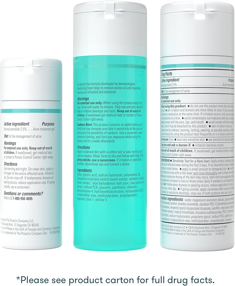Amazon.com: Proactiv 3 Step Acne Treatment - Benzoyl Peroxide Face