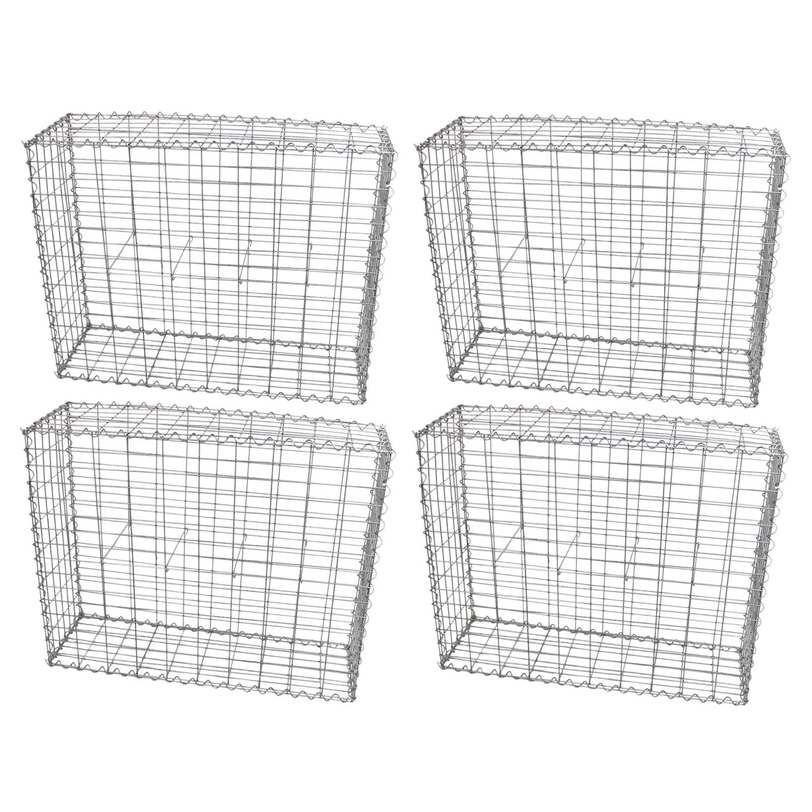 Monster Shop Gabion Baskets Cages Mesh Wire Galvanised Steel Outdoor