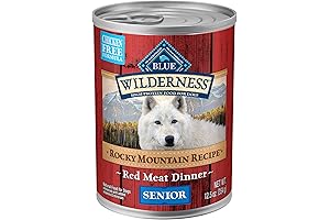 BLUE Buffalo Wilderness Rocky Mountain Recipe Senior Wet Dog Food: Senior Dog's Delectable Dining Experience