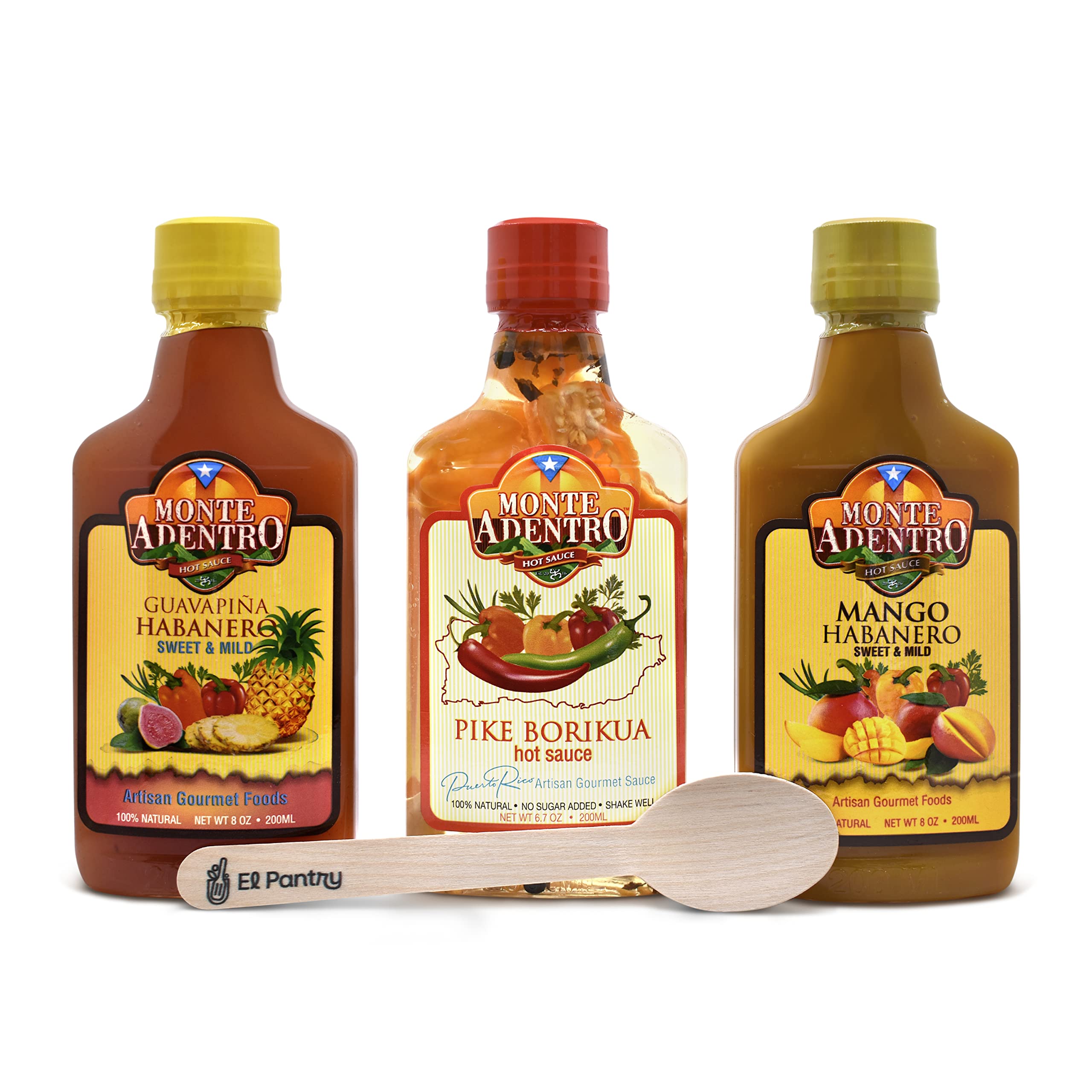 Buy Monte Adentro Pique Boricua Puerto Rico Hot Sauce Variety Gift Pack