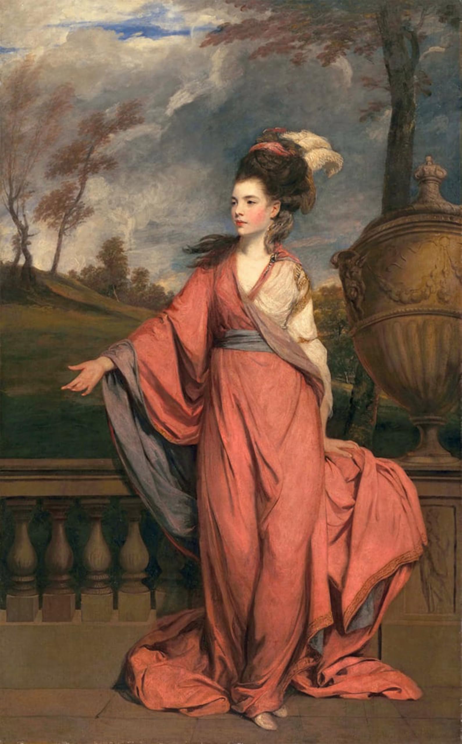 ARTXLXXBN Famous Prints Artwork Pictures Poster Painting Art Jane Fleming Later Countess by Joshua Reynolds Artwork Landscape Pictures for Home Decor 60x90cm
