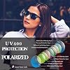 Joopin Lentes de Sol de Medio Marco con Protección UV Estilo Vintage Browline 5