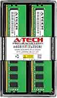 A-Tech Server 64GB Kit (2x32GB) DDR4 3200MHz PC4-25600 ECC