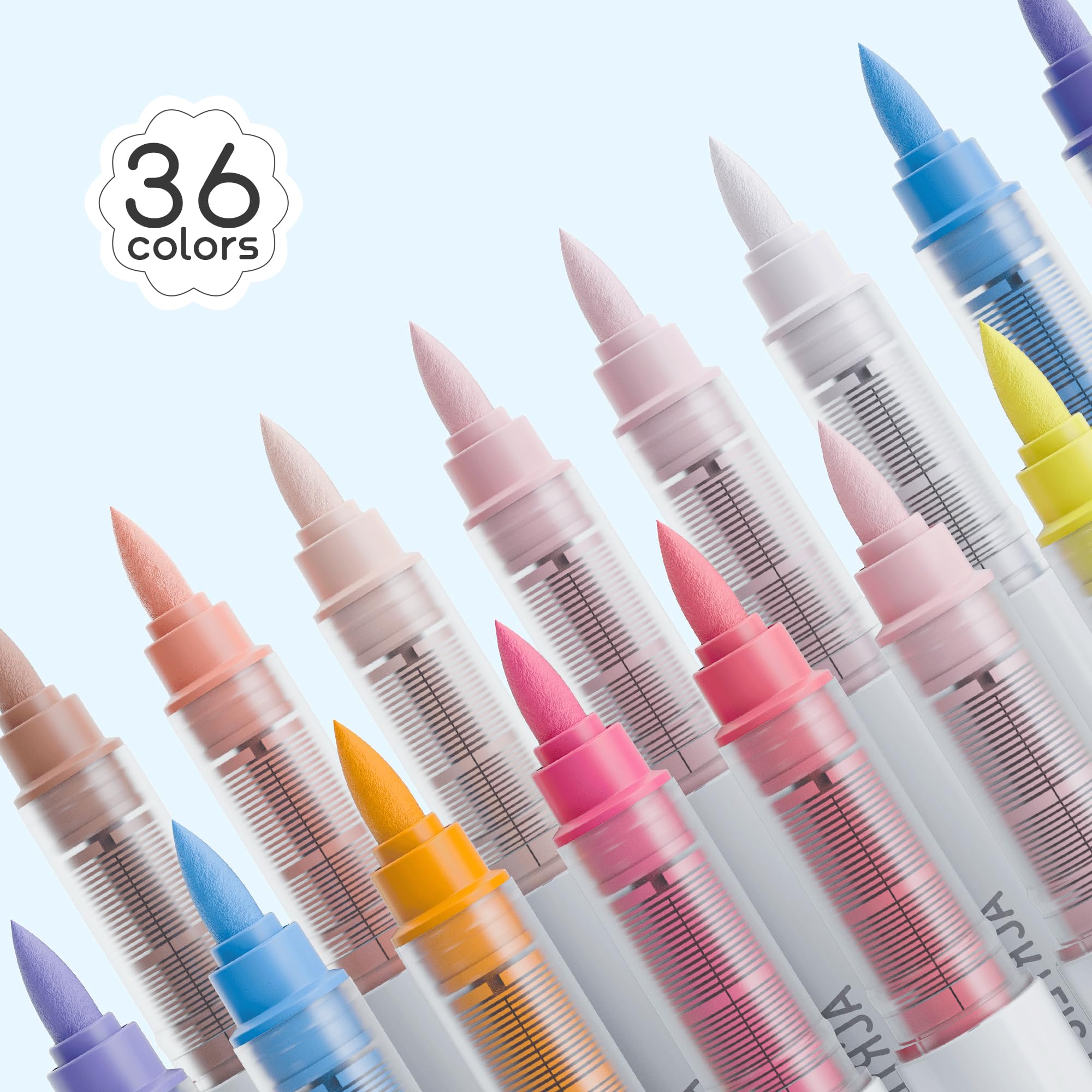 Amazon.co.jp: languo (ラングオ) 36色 アクリルペイントマーカーペン
