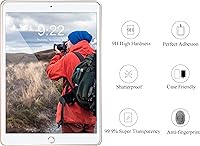 Vista 4 de Ailun Protector de pantalla para iPad 9ª 8ª 7ª generación (26 cm, iPad 9/8/7, 2021 y 2020 y 2019) Vidrio templado/Compatible con Apple Pencil