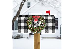 Mailbox Christmas Decorations Outdoor - 18"x21" Holiday Mailbox Covers with Magnetic Christmas...