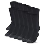 mens Polyester Half Cushion Crew Socks, 12-pairs