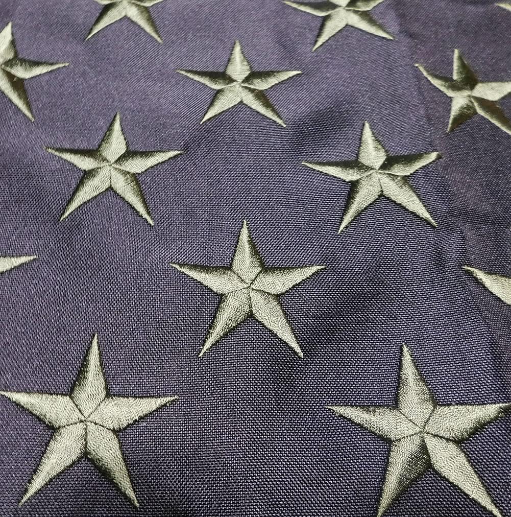 USA American Olive Green & Black TACTICAL 3x5 3'x5' Premium Quality Fade Resistant 600D Synthetic Cotton Embroidered Flag Banner