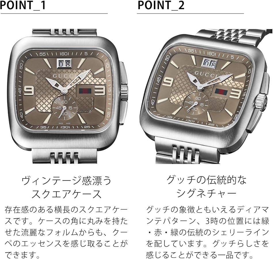 Amazon.co.jp: [Gucci] メンズ腕時計 GUCCI COUPE グッチ クーペ