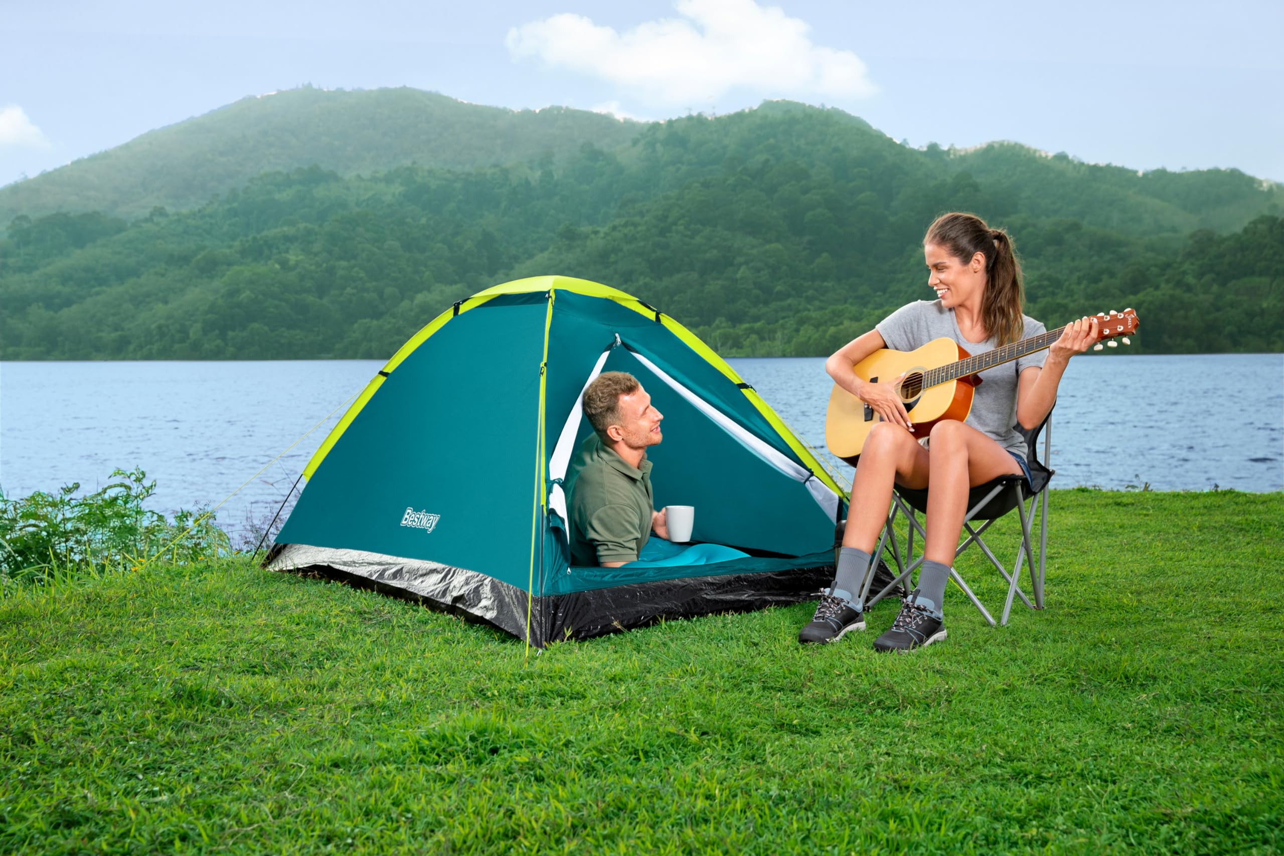Bestway 68085-6 Tenda da campeggio Cool Dome 3, per 3 persone