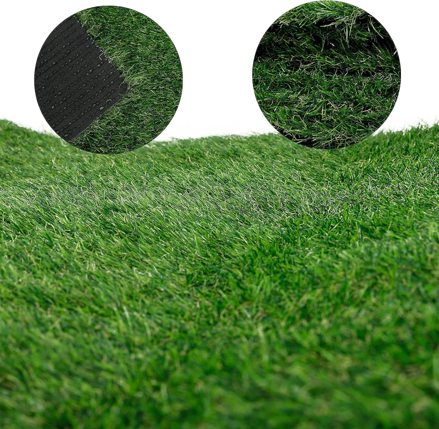 TYFYB 3FT X 33FT (99 Square FT) Artificial Grass Deluxe Synthetic Thick Lawn Pet Turf for Garden Backyard Patio Balcony Indoor/Outdoor Landscape,with Drain Holes,High Density,1.37'' Pile Height
