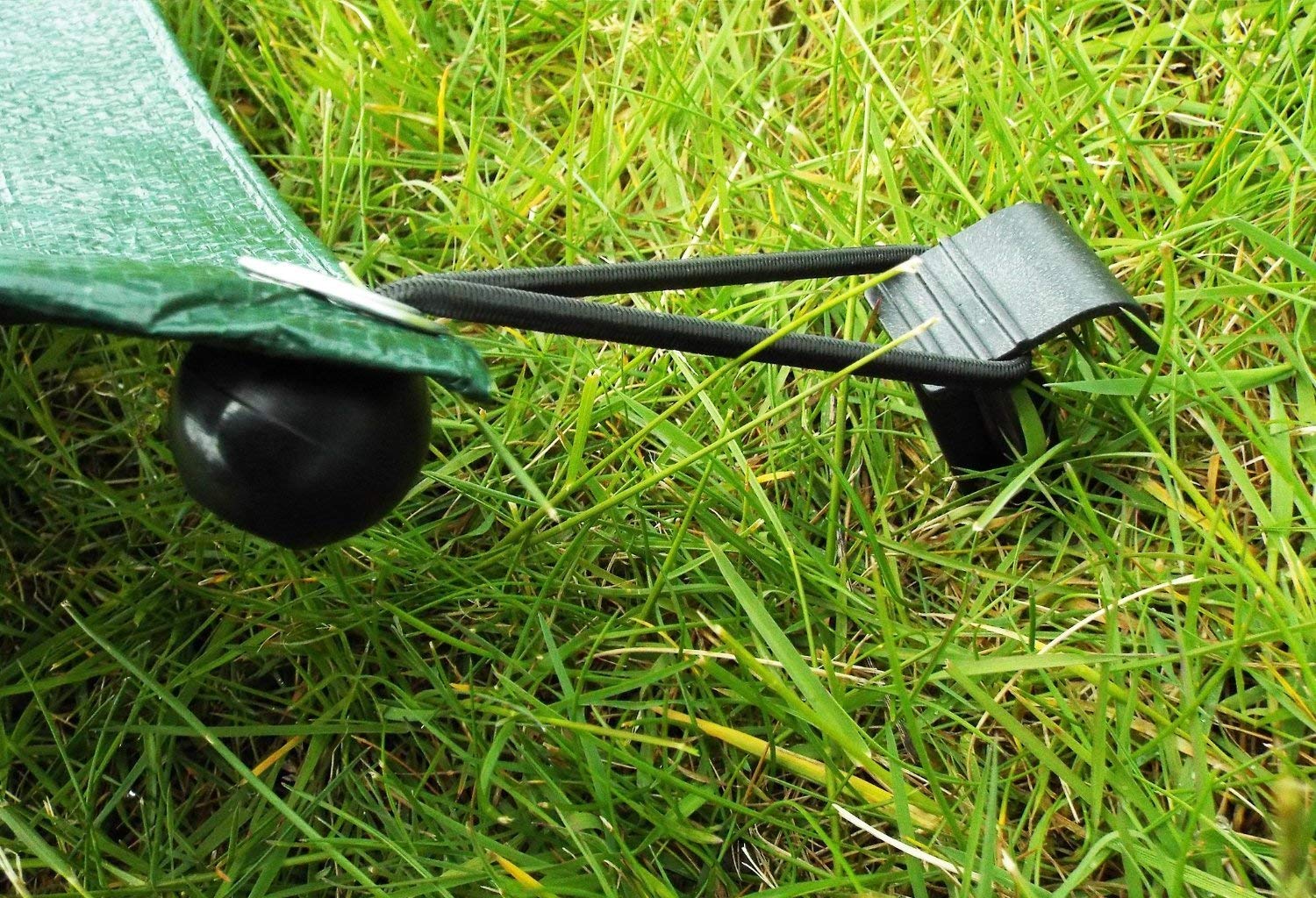 10 Stück Planen-Bungee-Bälle (schwarz) – 20 Cm Lang, Dehnbar Bis 40 Cm, Mit Kunststoffkugeln, Für Plane, Abdeckungen & Mehr