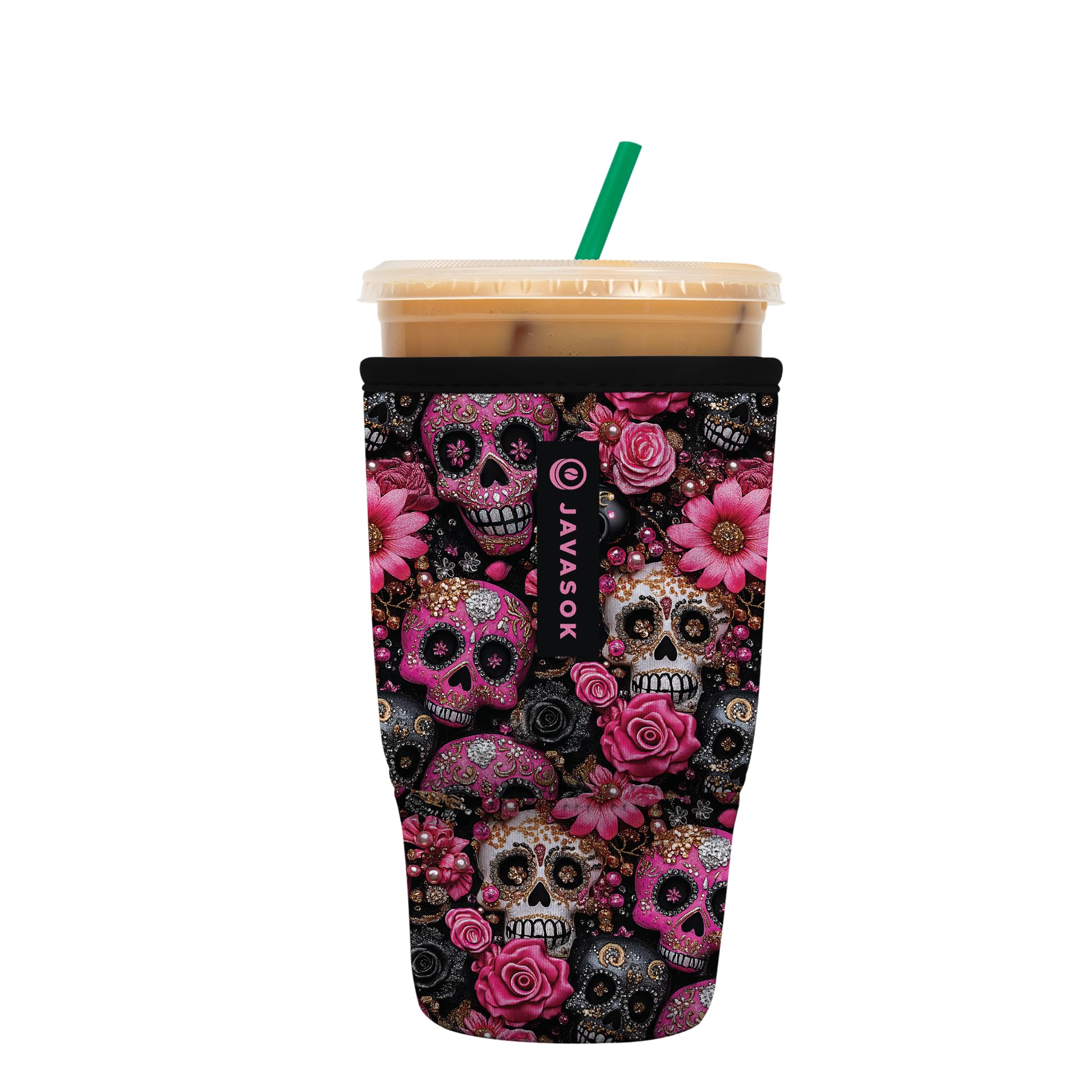 Sok It JavaSok Iced Coffee &amp; Cold Soda Insulated Neoprene Cup Sleeve (Remember Me, Large: 30-32oz)