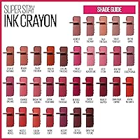 Vista 5 de Maybelline Super Stay Ink Crayon Lipstick Makeup, Precision Tip Matte Lip Crayon with Built-in Sharpener, Longwear Up To 8Hrs, Own Your Empire, Blue
