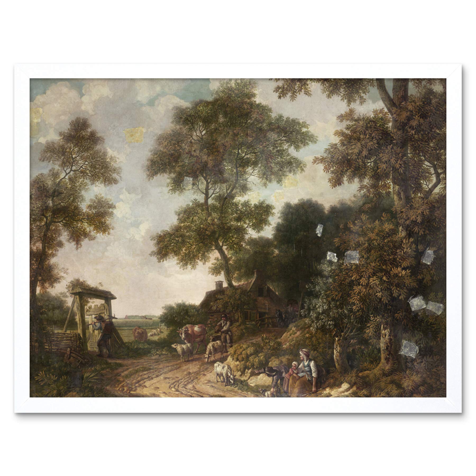 Artery8 Jurriaan Andriessen Dutch Landscape Painting Art Print Framed Poster Wall Decor 12x16 inch