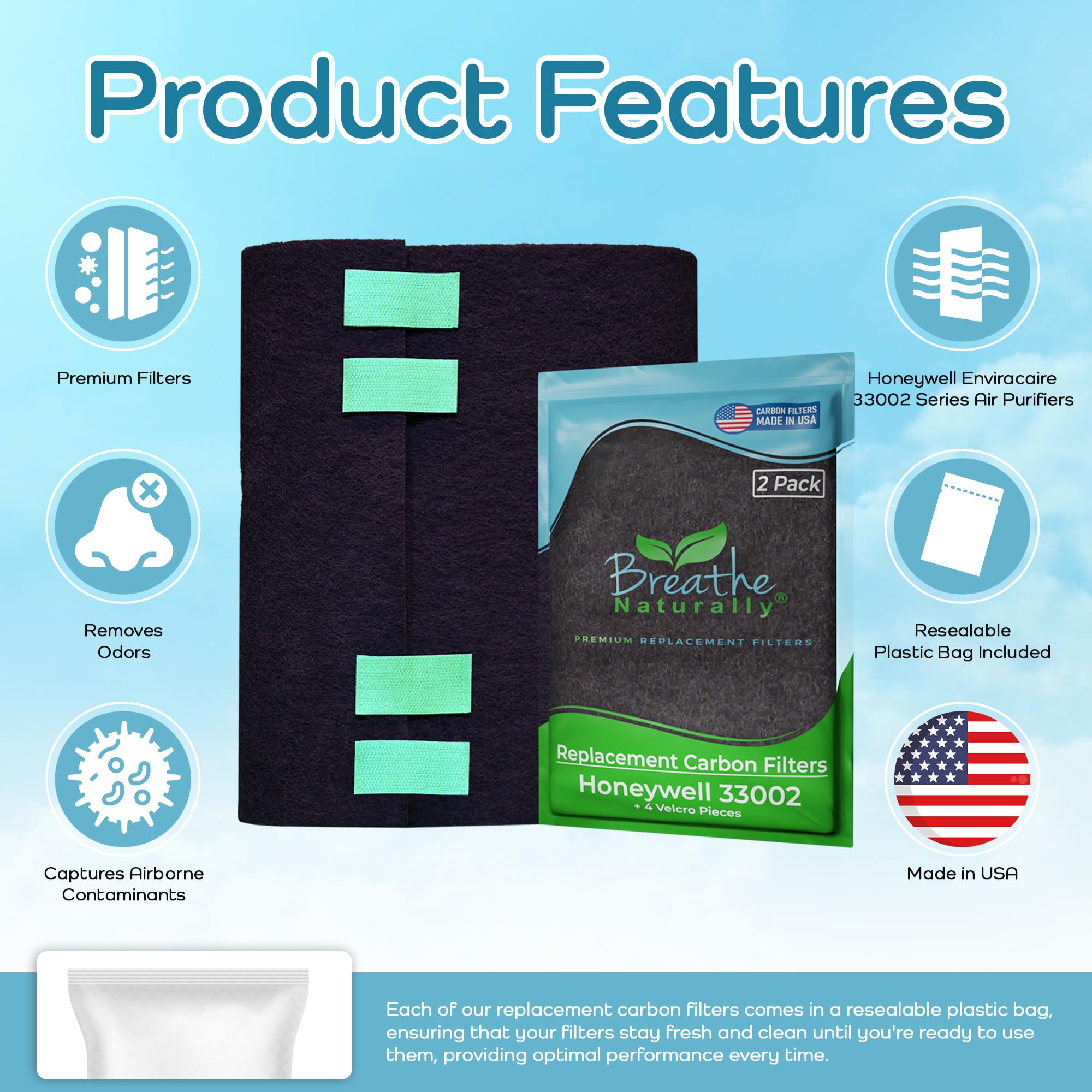 R Filter And A Pre-Filter Value Pack For HEPA Air Purifiers For Medium Rooms, HRF-ARVP100 - Honeywell Plugged In - Foto 8