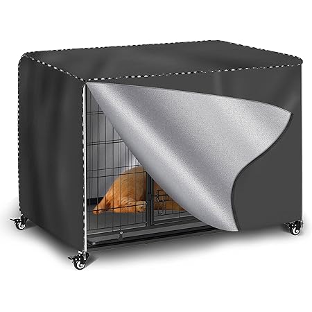 Amazon ペットサークルカバー 屋内と屋外 防水性と耐久性 犬 ケージ 風防 犬猫用 虫よけ 風よけ 日よけ 雨よけ 雪よけ カバー グレー 1 X 60 X 60 Cm Sokingcover ケージ エンクロージャカバー 通販