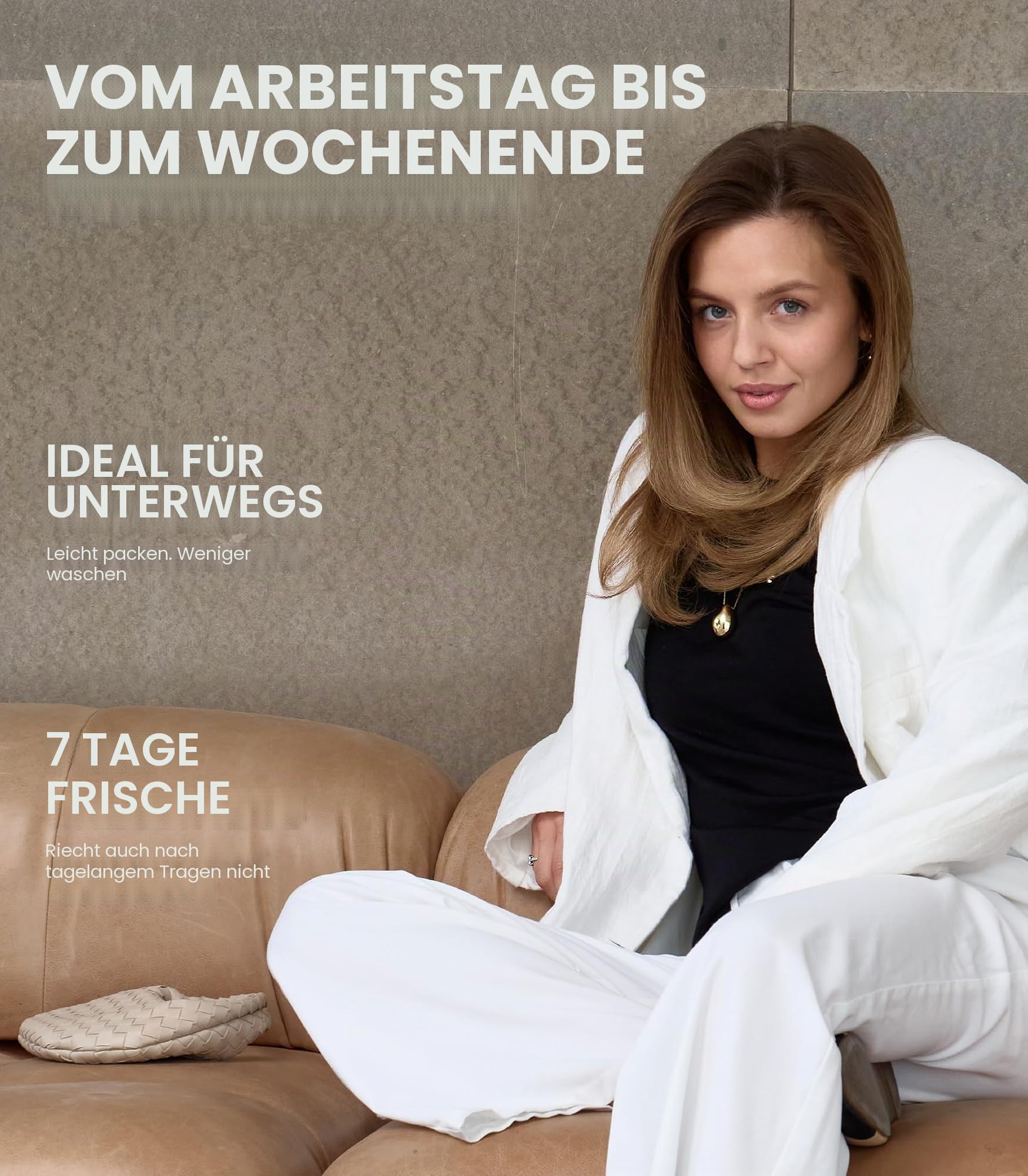 Sport Tshirt Damen (S, Denim Crewneck)