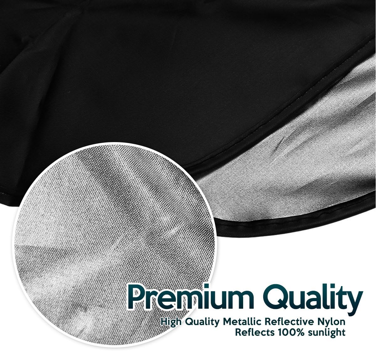 Car Windshield Sunshade Nylon Protector - Zone Tech Magic Sunshade Cover Front SUV Window Blocker Auto Premium Quality Super Jumbo Reflective Sunshade