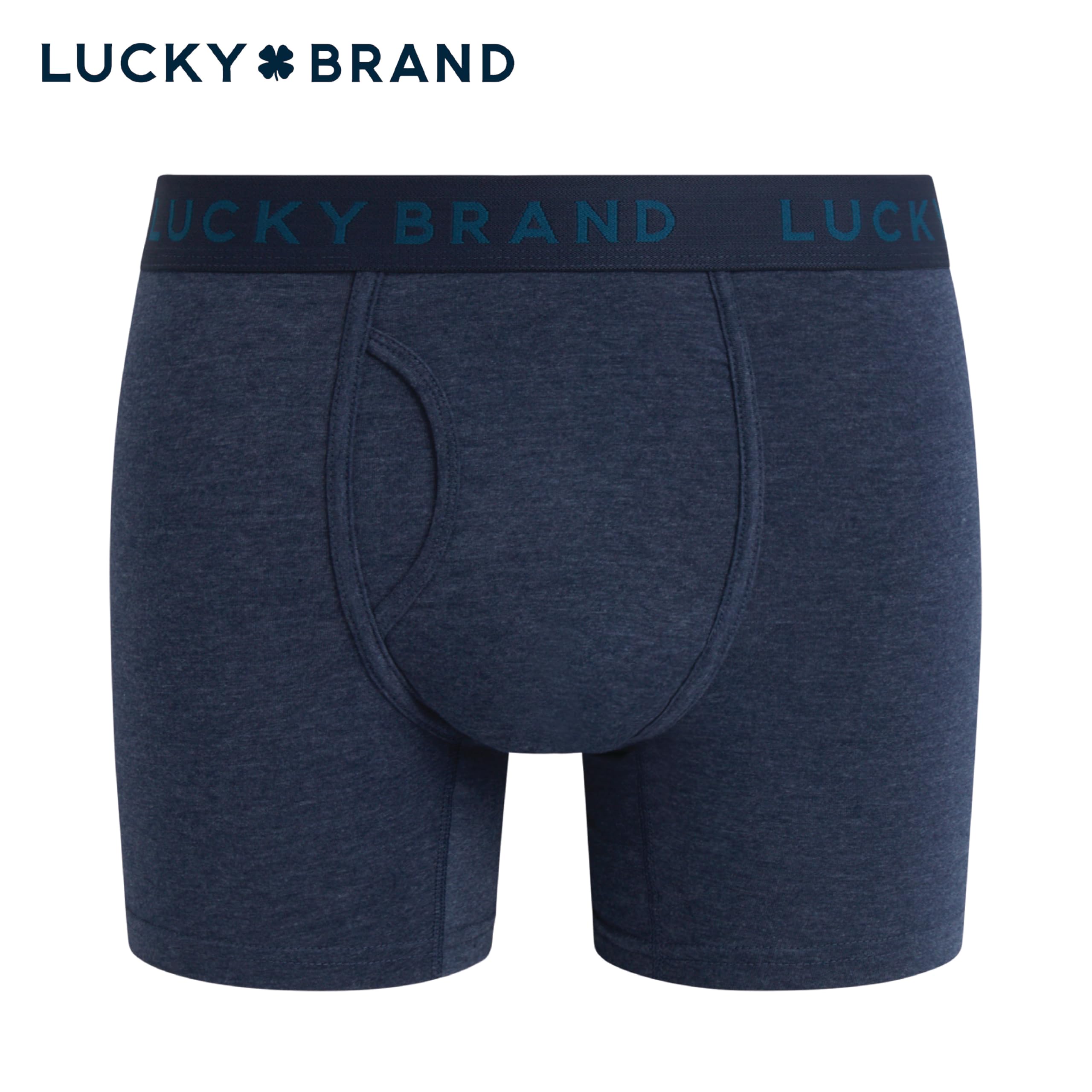 Lucky Brand Herren Unterwäsche – Baumwollmischung Stretch Boxershorts (6er-Pack)