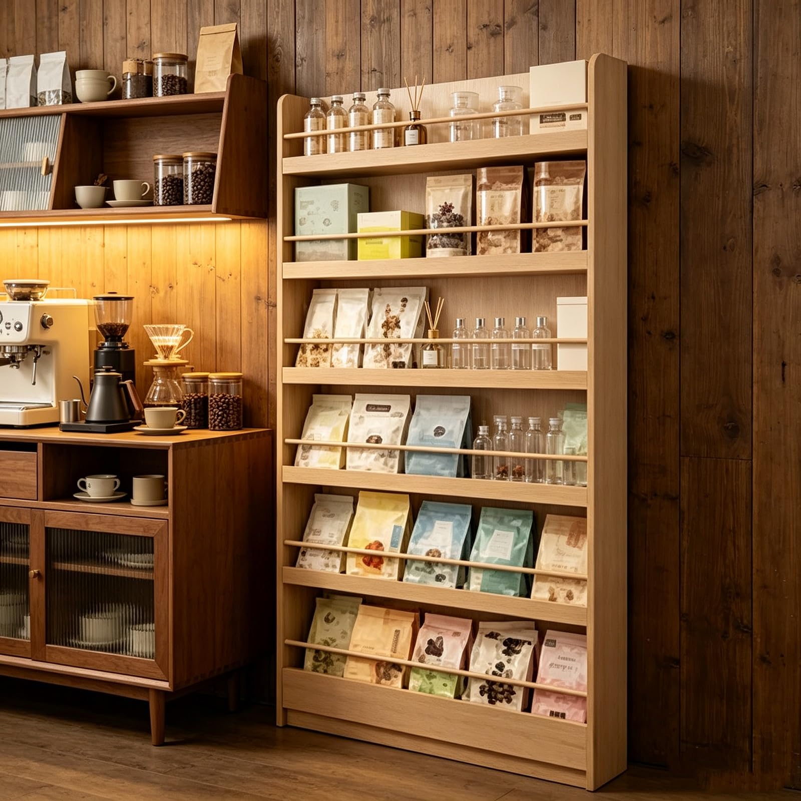 LCNDKF Slanted Wooden Rack