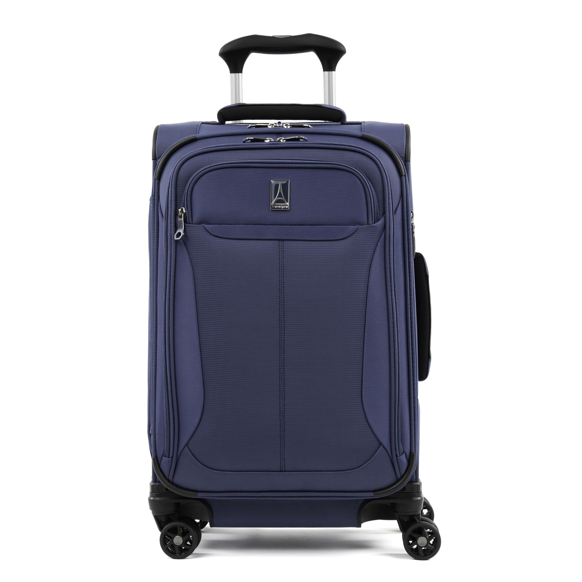 Tourlite Softside 21" Expandable Luggage with 4 Spinner Wheels, Lightweight Suitcase, Carry-On, Blue
