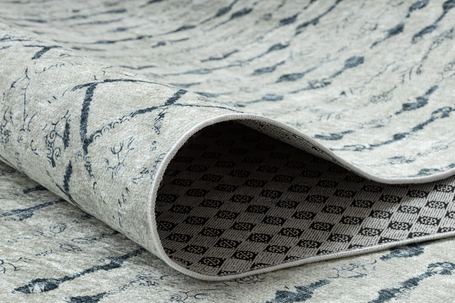 rugsx Passatoia antiscivolo LOTUS OASIS 43570 Boho beige - Lavabile - 60x240 cm - Runner per corridoio e cucina