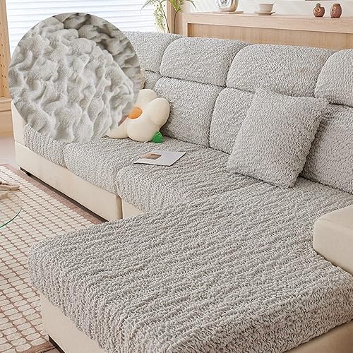 Miniatura 1 de PEvTN Funda de sofá universal resistente al desgaste, funda de sofá elástica gruesa y antiagarre, fundas de cojín elásticas de repuesto, fundas de