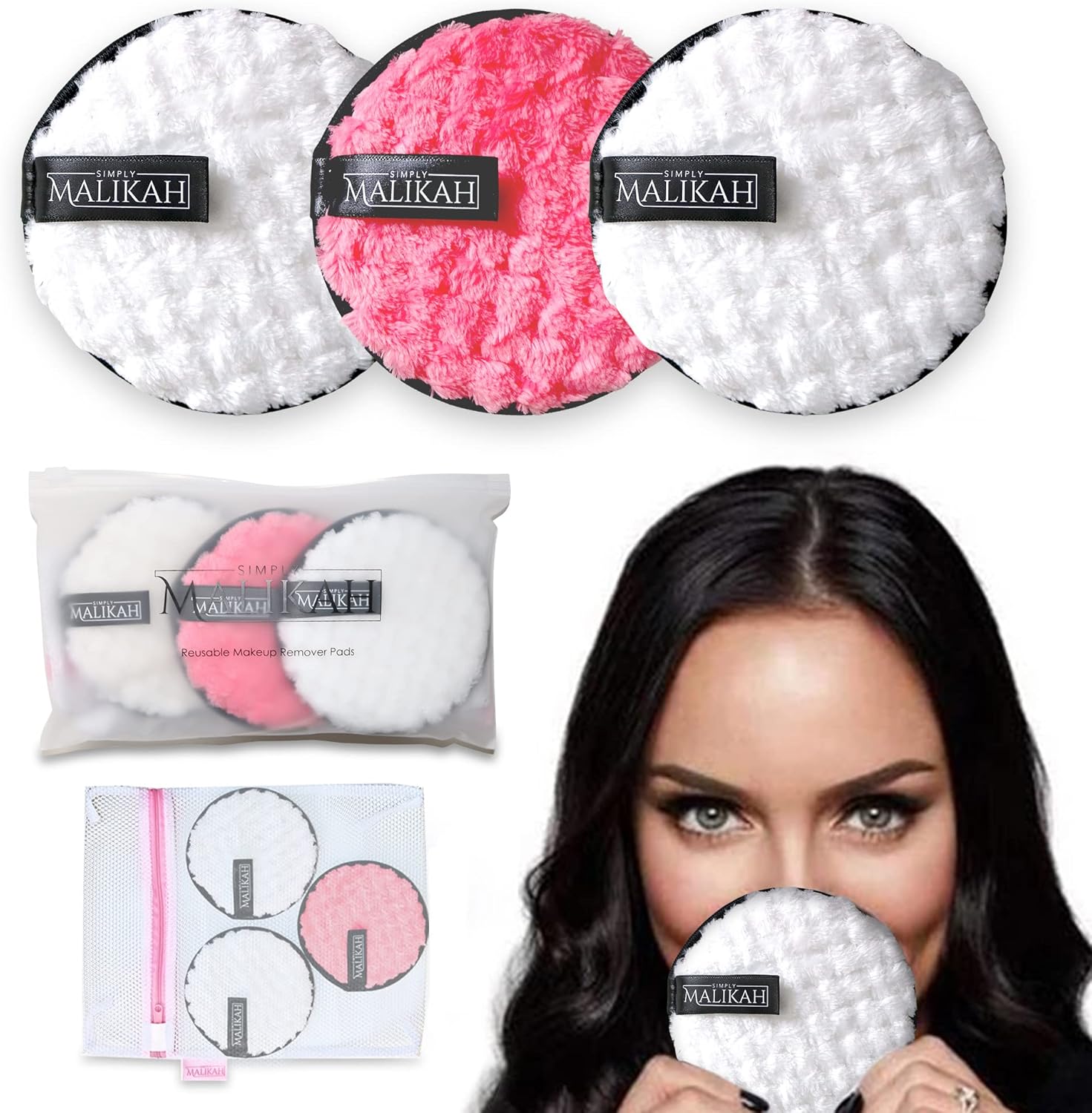 Reusable Eye Makeup Remover Pads Set Simply Malikah Just Use Water