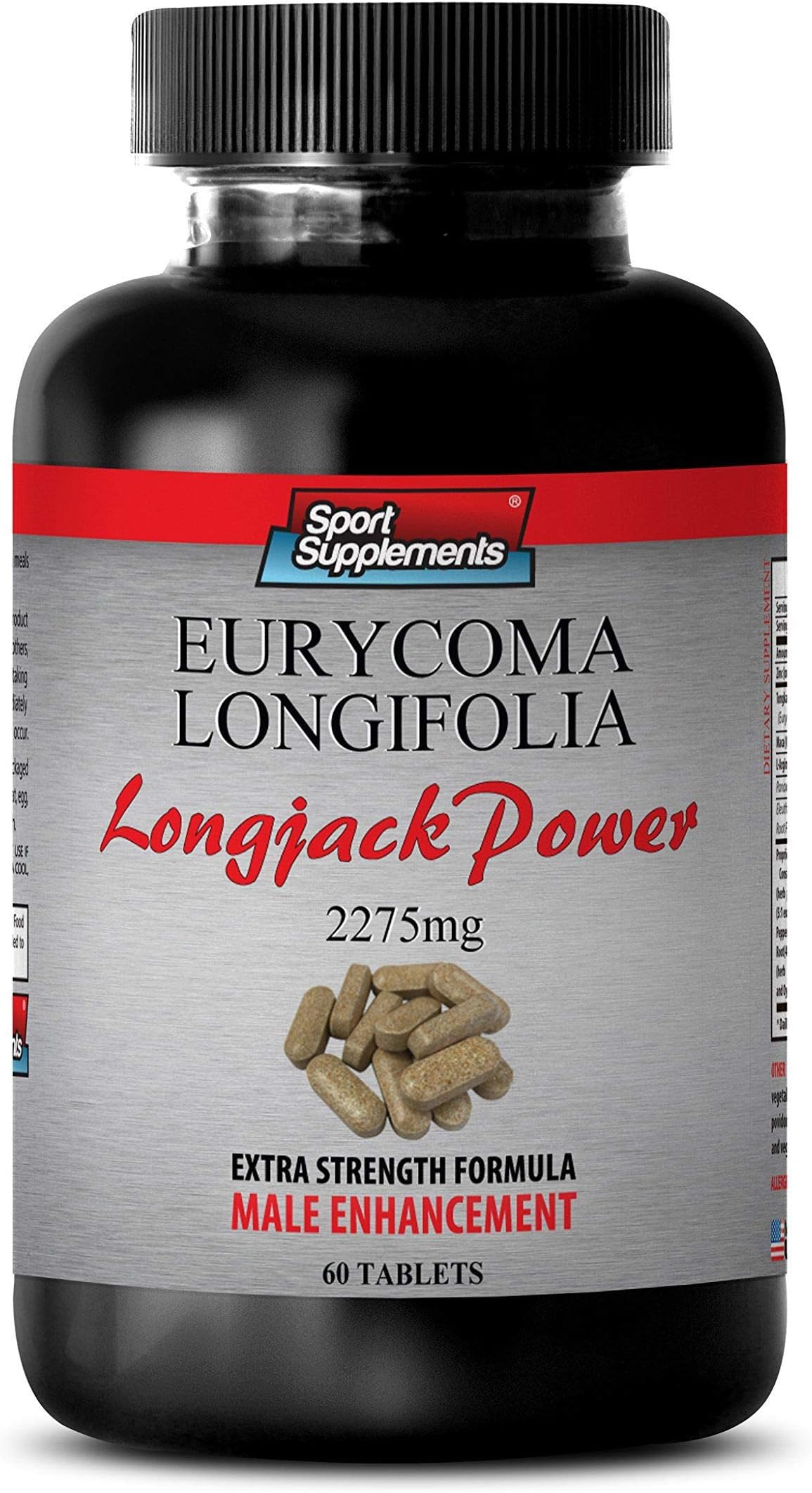Eurycoma Longifolia Jack - Longjack Power Eurycoma Longifolia 2275mg - Desire Enhancer for Men (1 Bottle - 60 Tablets)