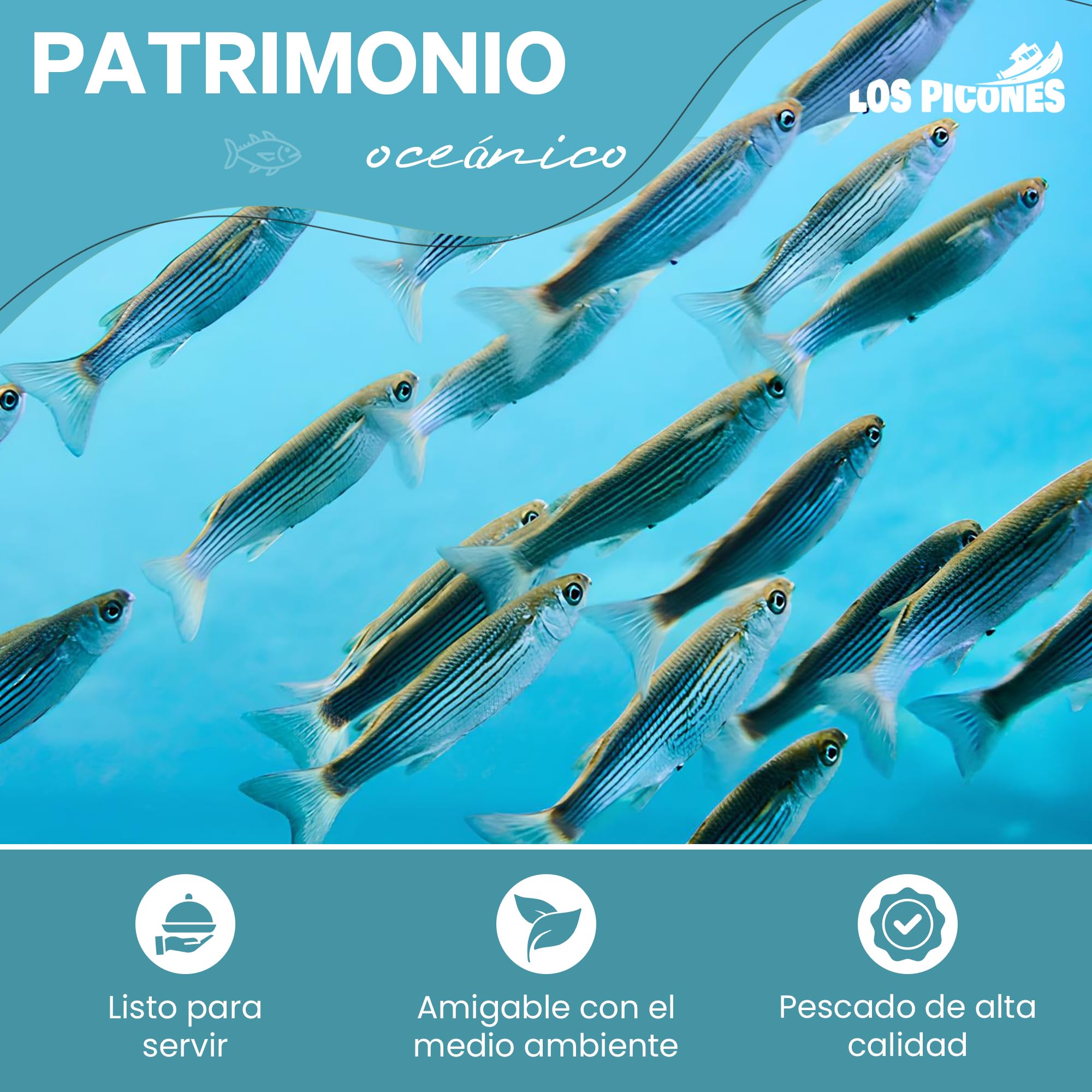 Los Picones Gourmet Sardinas Ahumadas en Aceite de Oliva Pack 3 Latas 115g