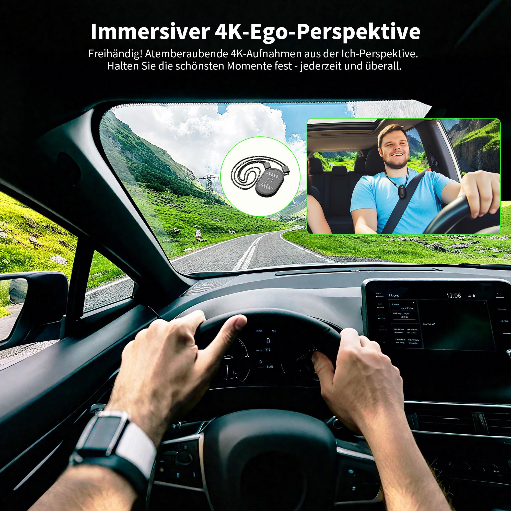 Action Cam 4K WiFi, Actionkamera mit App, Motorrad Helmkamera für Extremsport, Bodycam Körperkamera, Kamera Motorrad für Fahrrad & Multifunktions-Zubehör