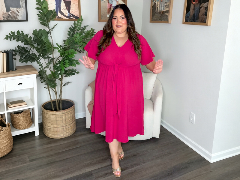 midi dress for fat ladies SCOMCHIC Women Plus Size Dresses Wedding Guest Black category:DOLFIN-SWIMWEAR-aquashape-active fashion
