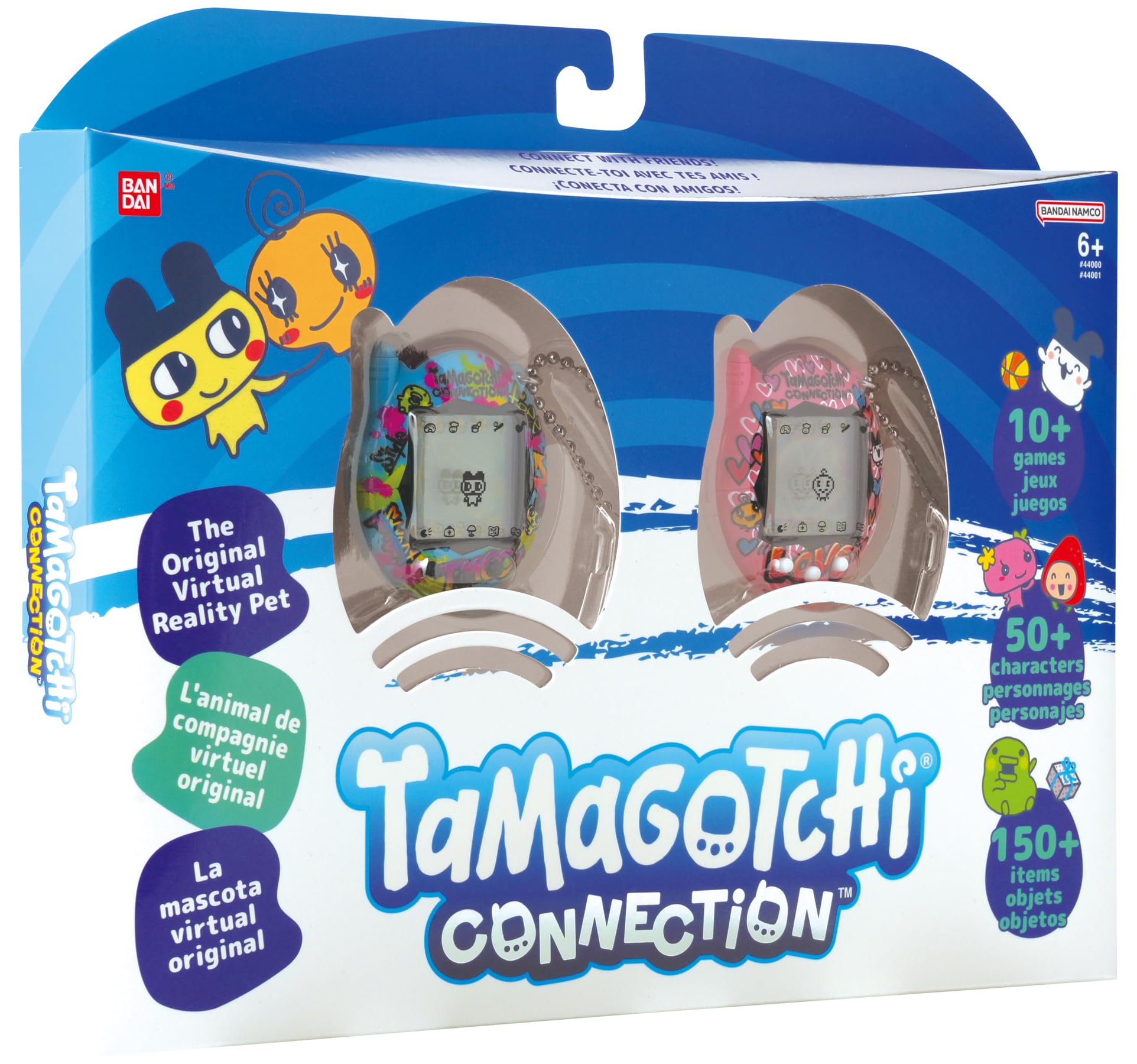 TAMAGOTCHI CONNECTION TRUE FRIENDS - BLUE GRAFFITTI & PINK GRAFFITTI