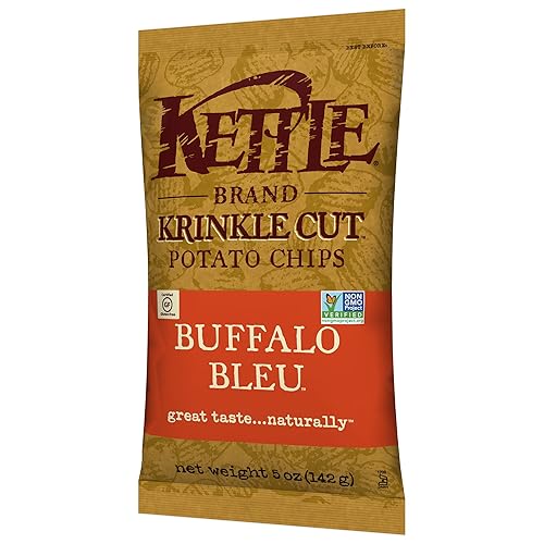 Vista 280 de Kettle Brand Papas fritas, papas fritas con ajo y parmesano, 7.5 onzas (paquete de 12)