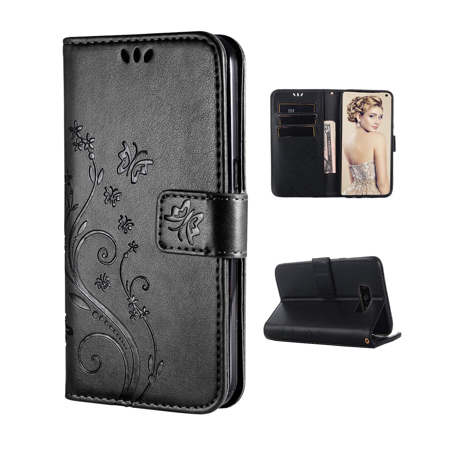 FLYEE Case Compatible with Samsung Galaxy S7(5.1inch,Released in 2016),Wallet Case for Women and Girls with Card Holder,Fl...