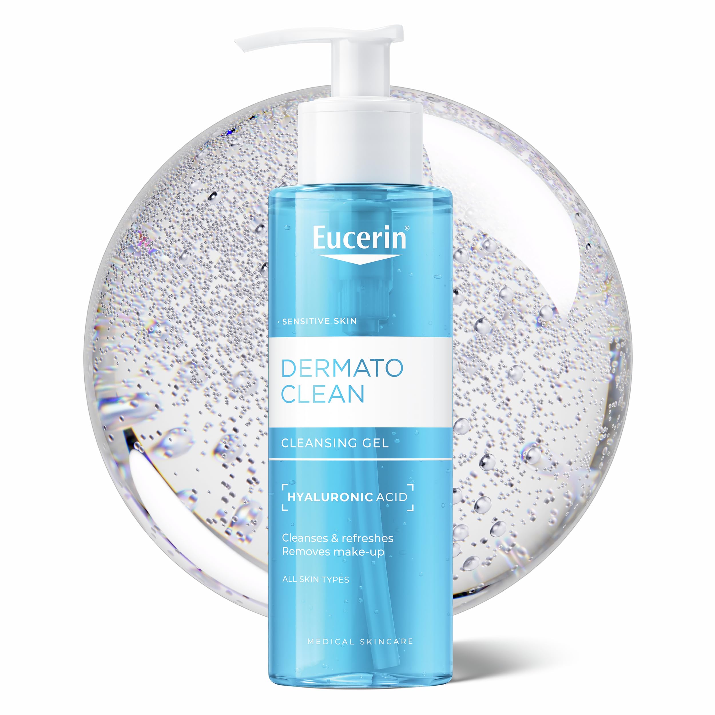 Eucerin DermatoClean Face Cleansing Gel, for Sensitive Skin, 200ml