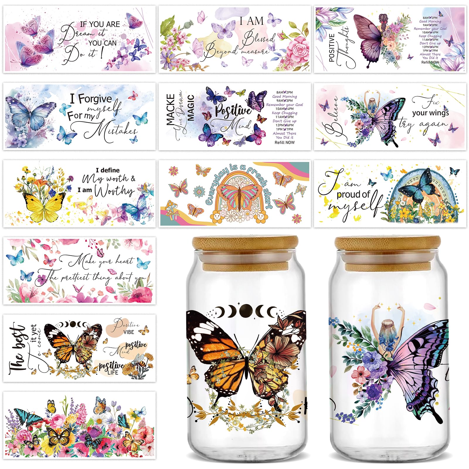 1set 4 Sheets Flowers Rub On Transfers For Furniture Crafts Rub On Transfer Stickers Butterfly Dragonfly Stickers Transfers Vintage Decals Waterproof For Wood Fabric Craft Home 11.8x5.9Inch
