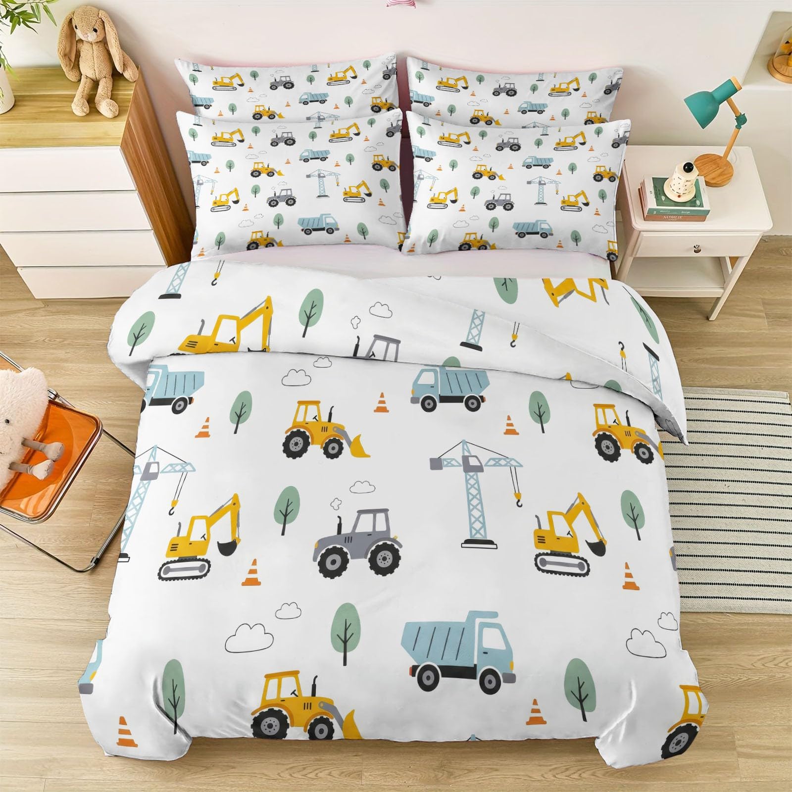 Housse de couette 240x260 cm douce et réversible pour apaiser les nuits agitées des enfants