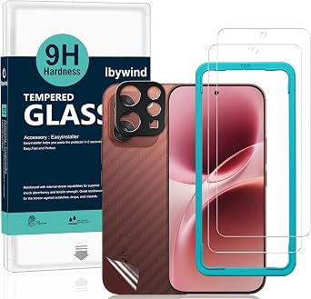 Ibywind for vivo V70/V70 Elite 5G Screen Protector,2 Pack,9H Hardness Tempered Glass and Camera Lens Protector,with Alignment Frame,Full Coverage,Bubble Free,Fingerprint Unlock,Scratch Resistant