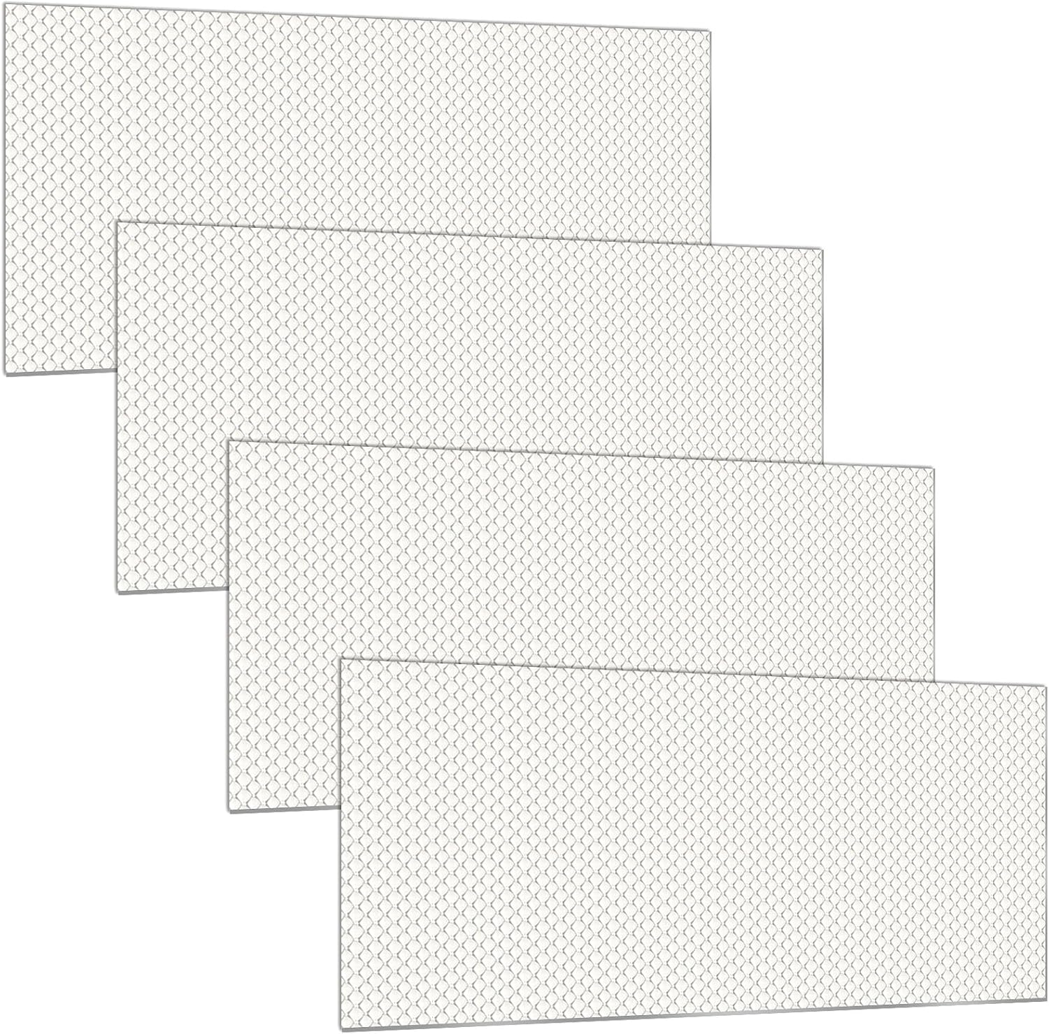 (BROKEN)Frienda 4 Pcs Fluorescent Light Covers Replacement Flat Clear Prismatic Acrylic Ceiling Light Cover Panels(22.5\" x 46.5\" x 0.12\")