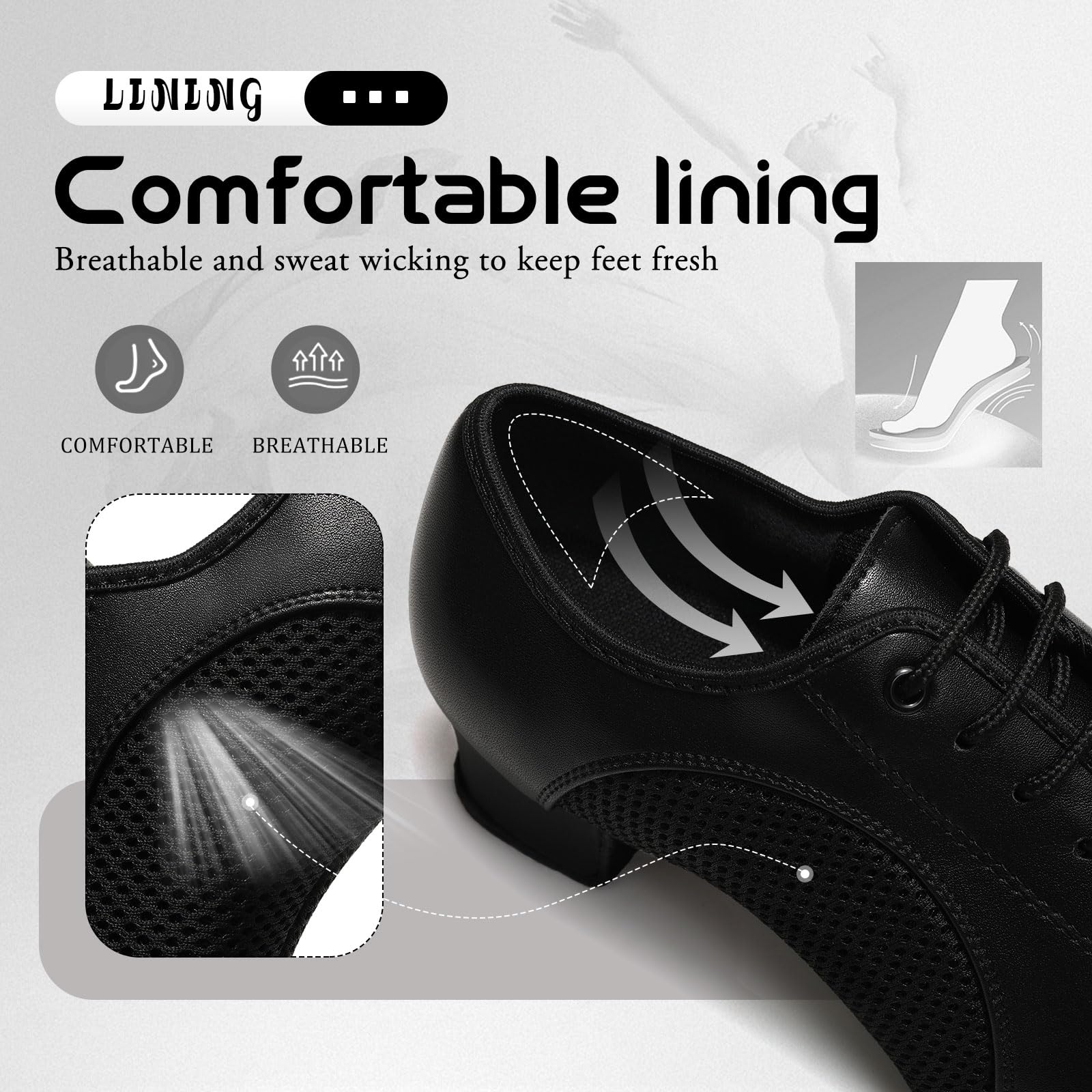 Donna Scarpe da Ballo Latino Chiusa Lace-up Moderna Tango Salsa Pratica,Modello-LHD2801