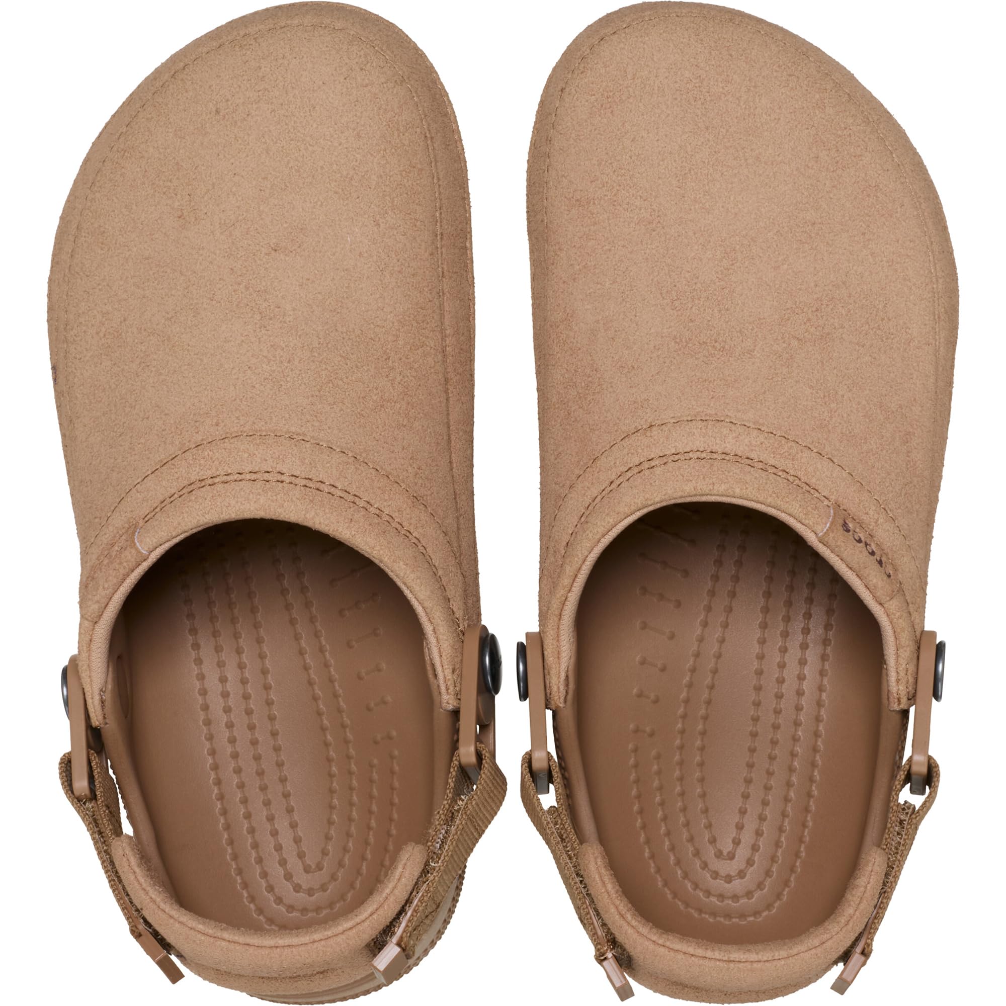 Crocs Zuecos de lona clásicos para mujer