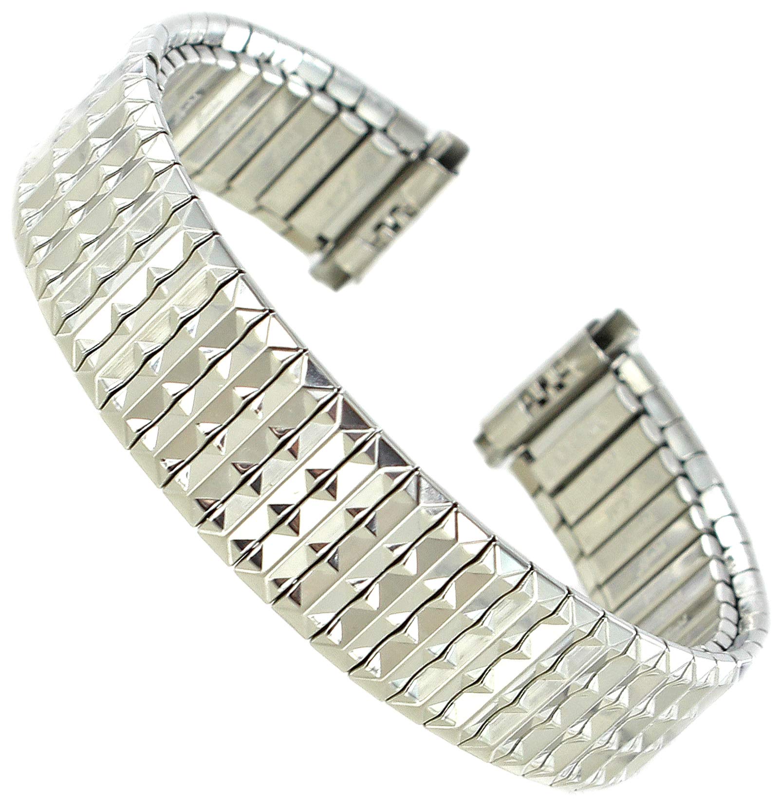 11-14mm Milano Silver Stainless Steel Ladies Expansion Package Of Two Watch Band 2254/02