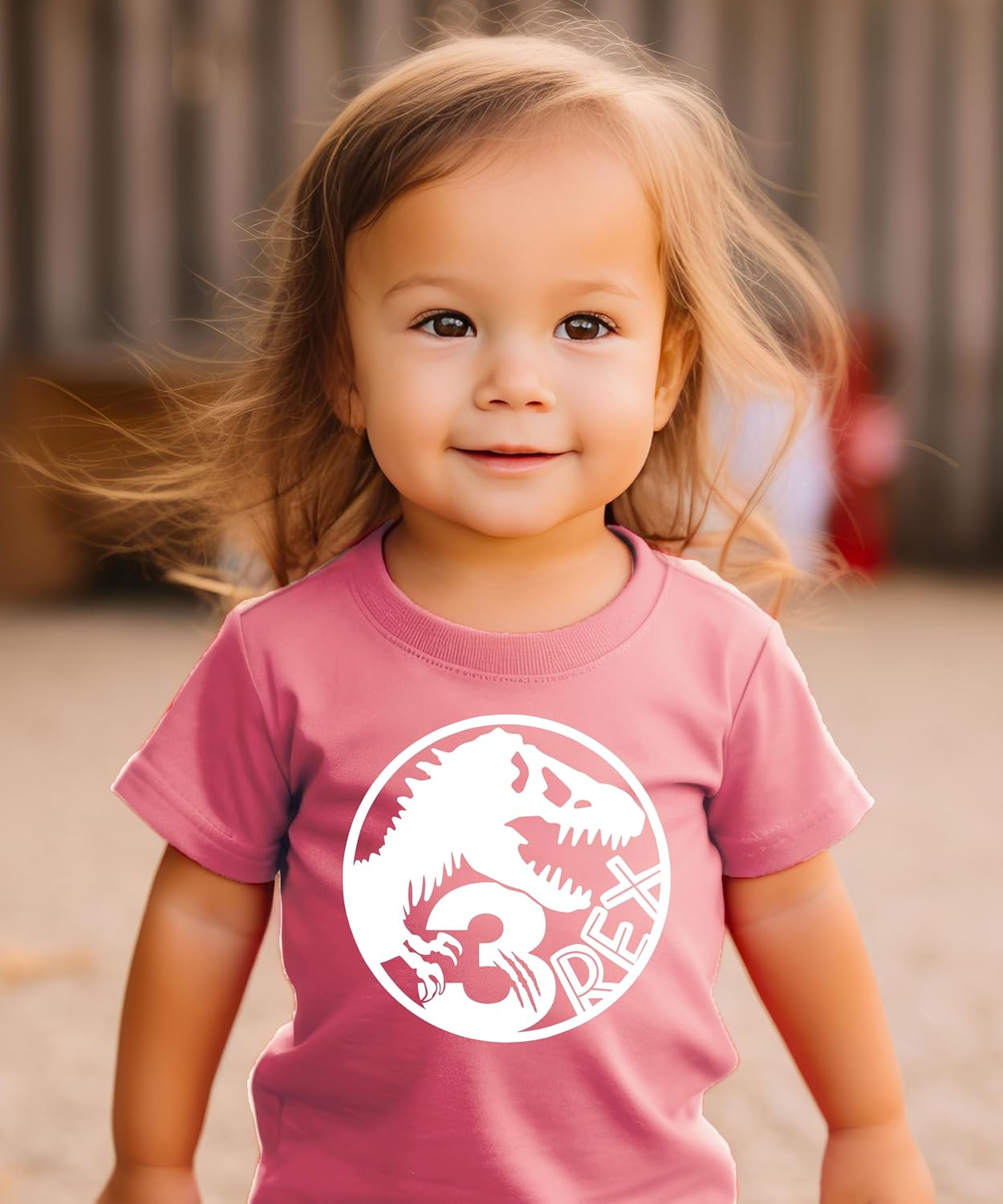 Three T-Rex Fossil Dinosaur 3rd Birthday T-Shirts Dinosaur Themed Third Birthday Toddler
