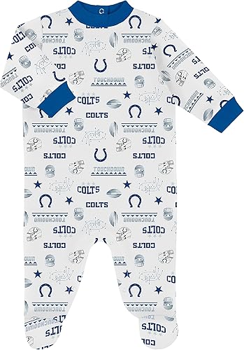 Miniatura 55 de Gerber Conjunto de regalo unisex para bebé con pies de equipo de la NFL para dormir y jugar Azul