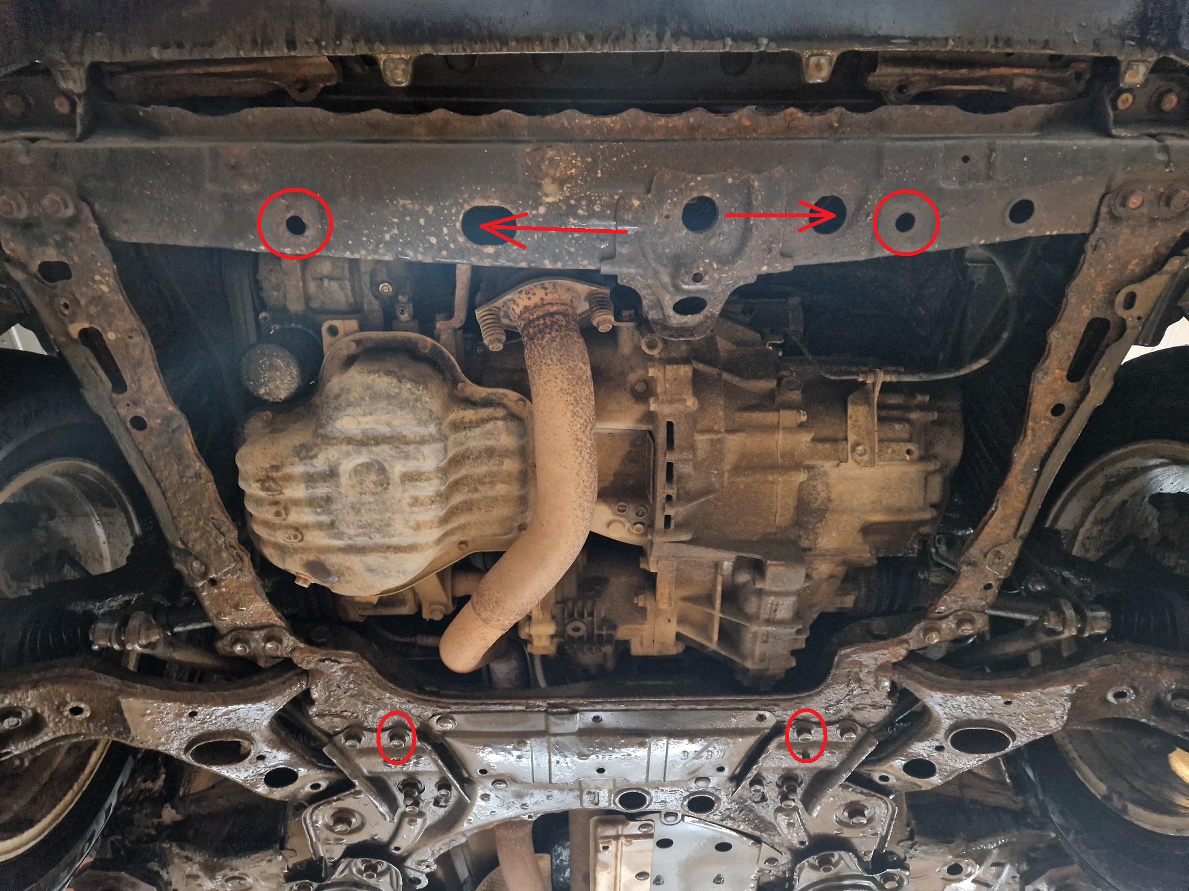 Protección bajo el motor compatible con Toyota RAV 4 Gasolina (2006-2013)